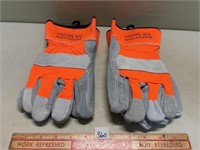 TWO PAIRS NEW HEAVY WORK GLOVES