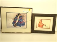 Two Signed RC Gorman Lithographs.