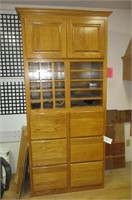 Wood Storage Cabinet w/File Drawers