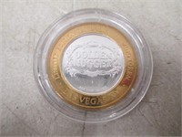 Vintage Golden Nugget .999 Fine Silver $10
