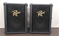 Pair Rogue Speakers 14"W x 9.5"D x 19.5" H