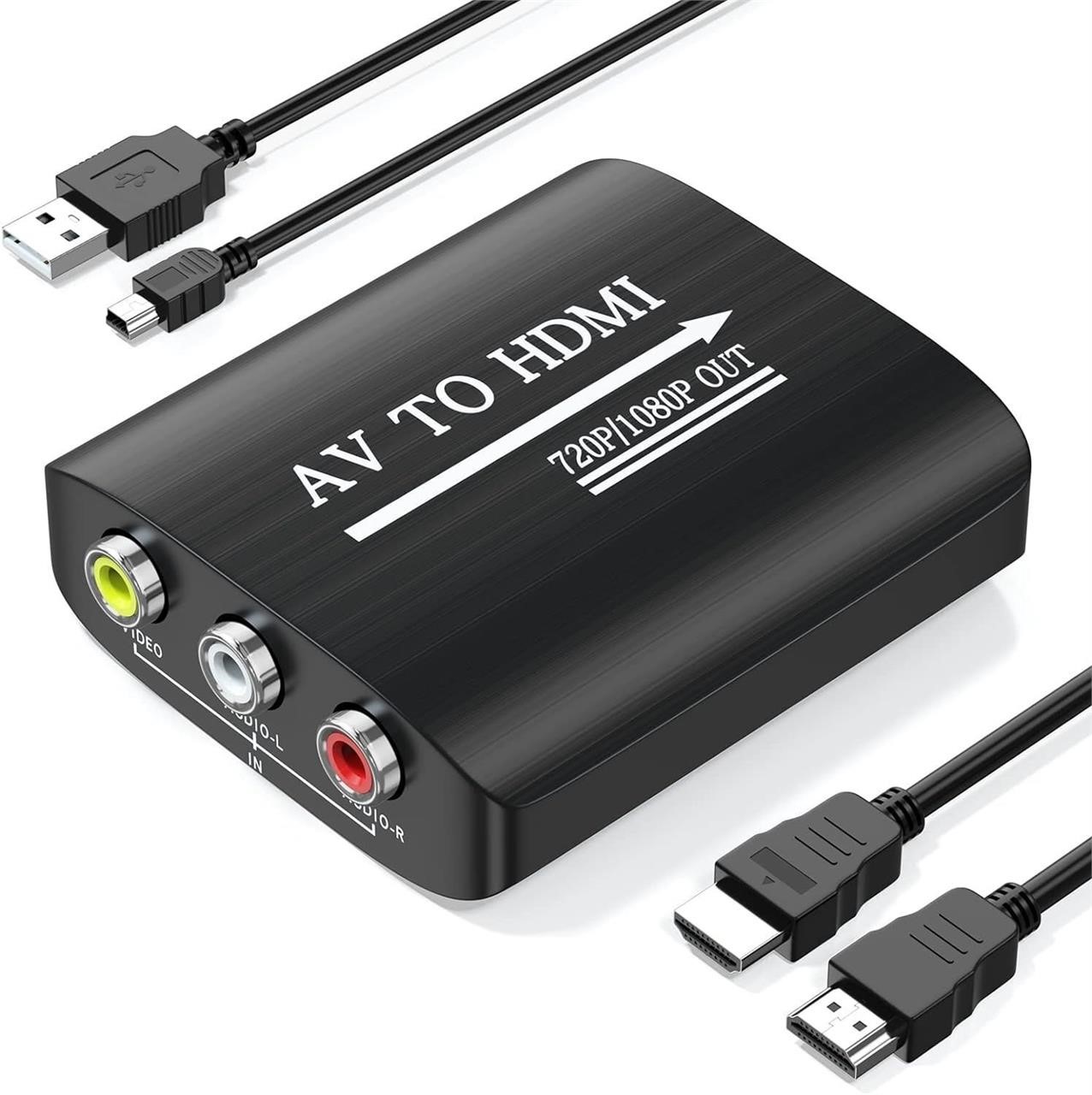 AV to HDMI Converter with HDMI Cable