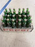 Pepsi Crate with Mt Dew Bottles