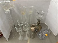 Lot of Vases, Cups, Misc. Glassware