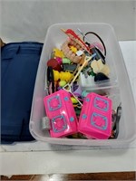 Small tote of  Barbie camping accessories