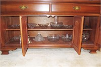 Lot, early patterned and etched glass,