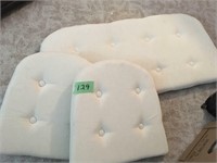 3 chair cushions