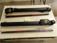 2 Viper Pool Cues w/ Cases