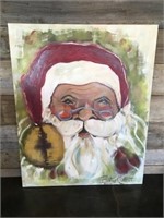 Betsy Ridout Original XL - Santa on Canvas