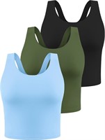 Ullnoy Racerback Workout Tops 3 Pack