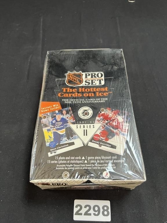 Sealed 1991-92 Pro Set NHL Wax Box