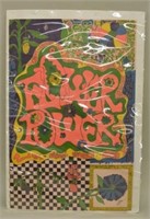 1960s FLOWER POWER Hippie Poster-Signed Glaze