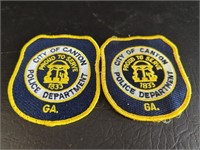 Canton Georgia Police Embroidered Patches