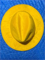 Women’s Fedora Hat  YELLOW