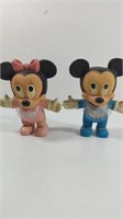 Vintage 1960's Mickey and Minnie Mouse Babies