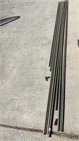 10 pcs of metal all thread , longest is 5.5 ft