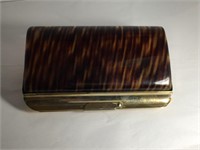 VINTAGE TORTOISE LUCITE PURSE CLUTCH