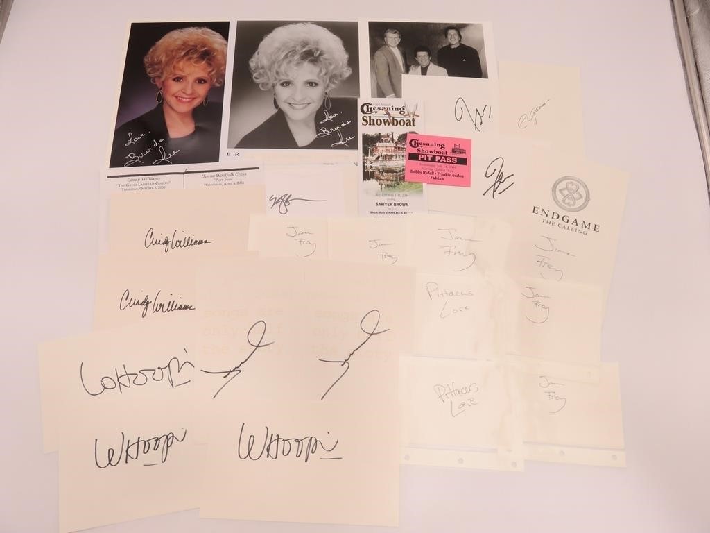 Assorted Celebrity Autograph & Signatures Lot