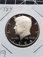1984-S Clad Proof Kennedy Half Dollar