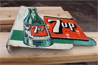 Double sided 7-Up sign