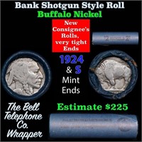 Buffalo Nickel Shotgun Roll in Old Bank Style 'Bel