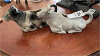 Two cow gravy boats