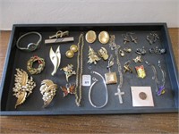 Tray of Misc Costume Jewelry