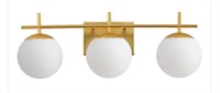 Maxim Lolli 3-light Satin Brass Vanity Light With