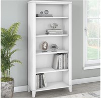 Bush WC81965 Somerset 5-Shelf Bookcase  White