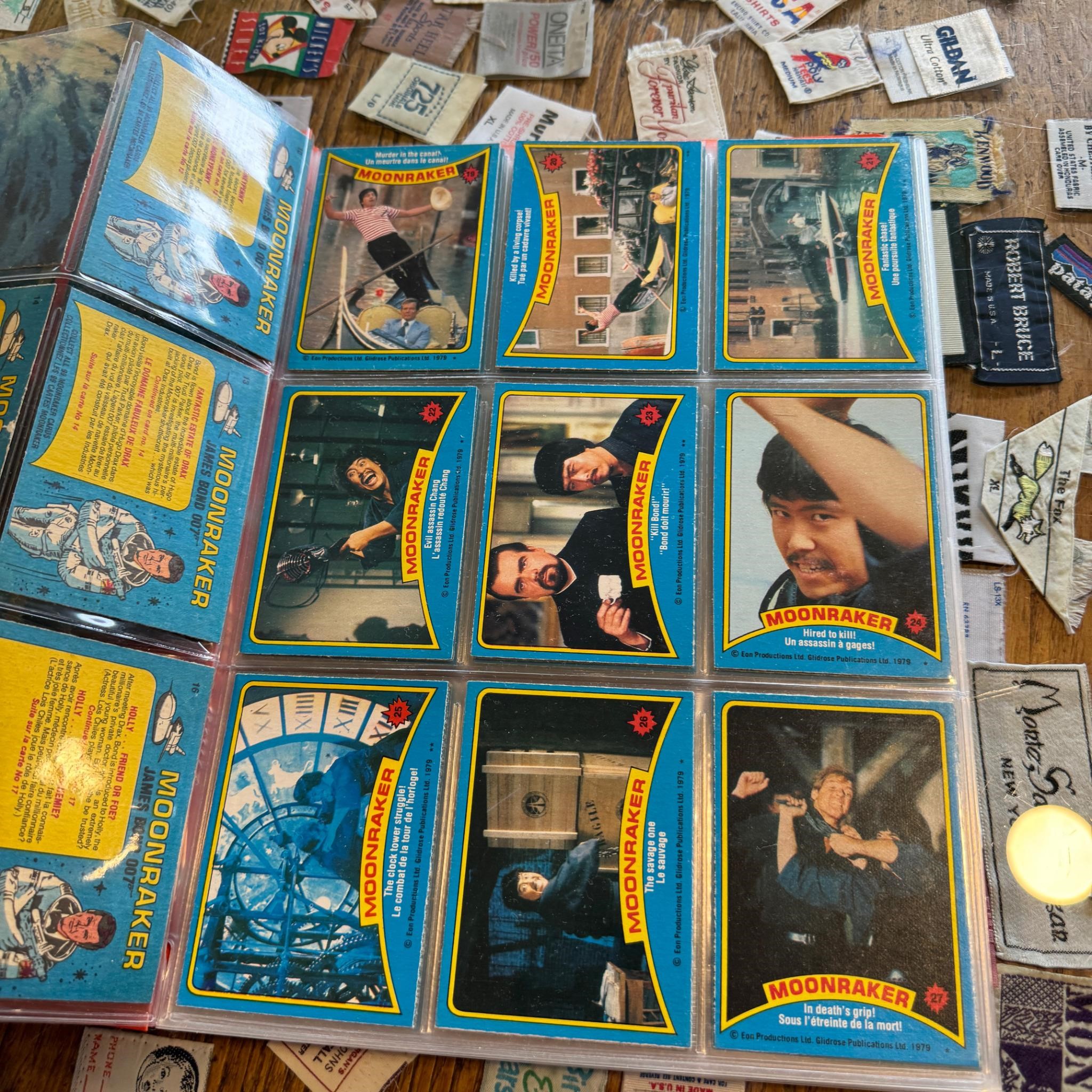 1979 James Bond Moonraker Card Set Complete