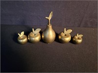 5PCS BRASS FRUIT