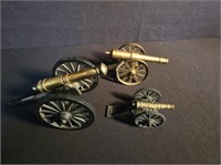 3 BRASS & STEEL CANNONS