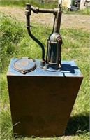 Large Vintage Oil Tank & Pump!