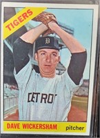 1966 Topps Dave Wickersham #58 Detroit Tigers