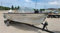 16ft Aluminum Boat & Trailer 70 HP Outboard