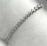 14k White Gold Diamond Tennis Bracelet