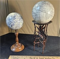 Globe decor, 2 pieces