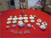 Childrens tea Set & Bird