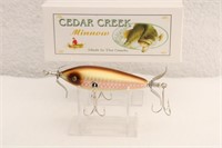 CEDAR CREEK 3 HOOK MINNOW LURE W/GLASS EYES