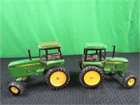 2 JD tractors w / cab & wide front