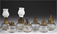 ASSORTED NAME EMBOSSED AND PLAIN MINIATURE LAMPS,