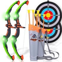 2 Pack Kids Archery Bow Arrow Toy Set