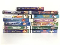 Collection of Disney VHS tapes