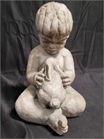 Miro Musulin signed and dated chalk sculpture