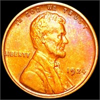 1924 Lincoln Wheat Penny LIGHTLY CIRCULATED