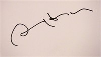 Dennis Hopper signature slip