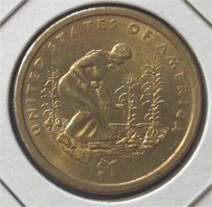 2009 Three sisters Sacagawea us $1 coin