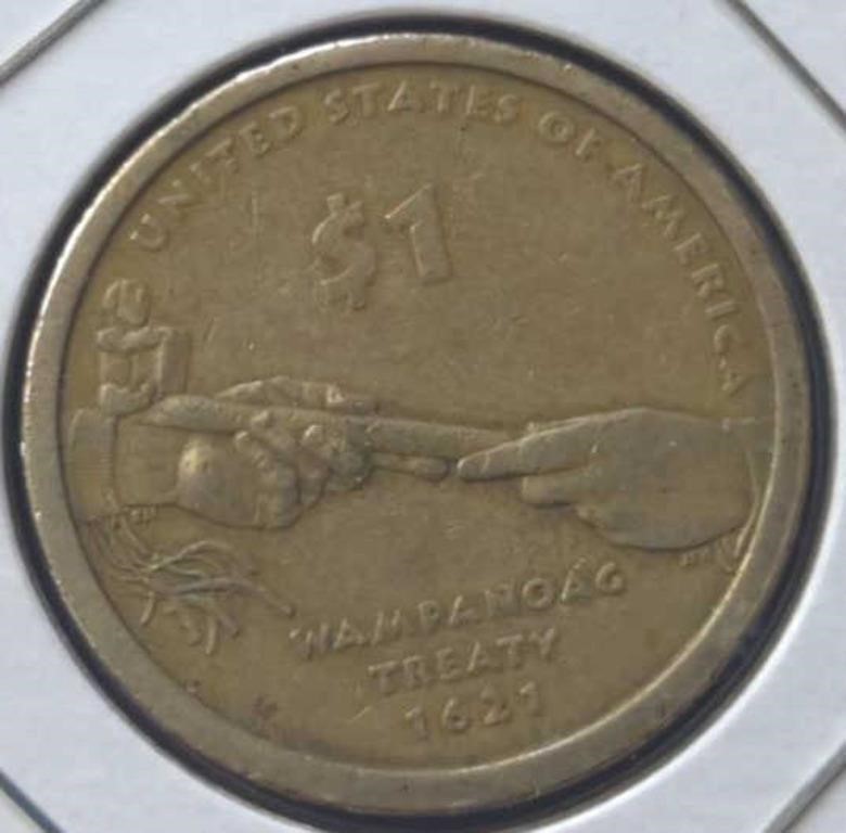 2011 wampanag treaty Sacagawea US $1 coin