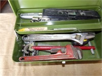 Toolbox with plumbing tools