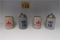 Henninger Brauhaus Stoneware Steins & Mugs